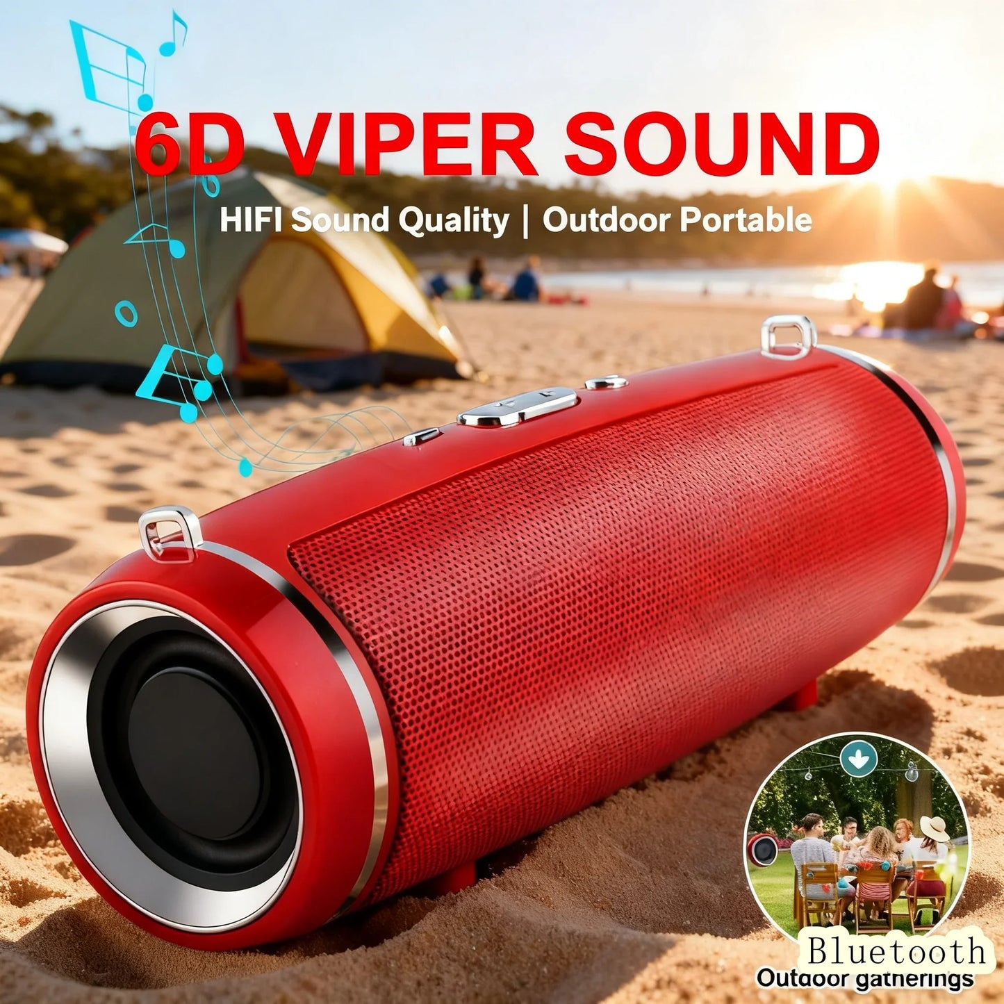 Julian Tech Mini Portable Bluetooth Outdoor Speaker
